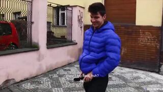 CZECH HUNTER 516 - Gay for Pay Amateur Pickup Lil Twink Gets POV Cumshot