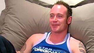 Inked British Rik isnt shy about showing his massive cock