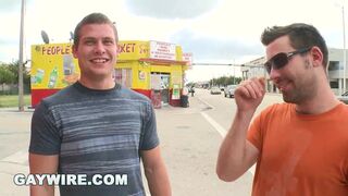 GAYWIRE - Straight Guy With Lots Of Gay Friends Has Never Sampled Man Ass Until Today