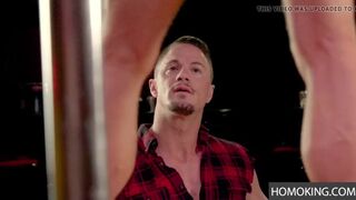 Gay On stage performance mesmerizing a horny dude