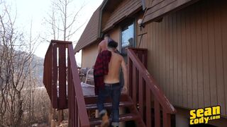 Cody Seiya Sucks Josh's Dick Before Getting Fucked Doggystyle Against A Tree