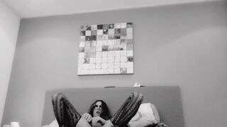 Sissy husband shows and cums