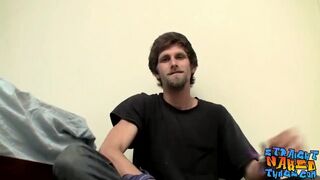 Cute straight thug Apollo Delion rubs his dick solo and cums