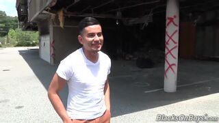 Danny Enriquez Gets His First Ever Black Cock