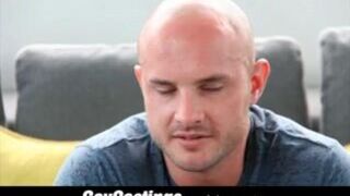 Casting thick dick fucks leather SF otter on casting cou