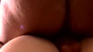 Young amateur fucks mature fat dude ass and cums on his face