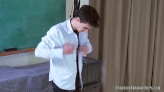 Straight College Boy Spanked By A Gay Man