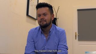 Sexy Man Rene Takes His Clothes Off & Unleashes The Sex Machine To Get That new Job