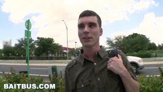 Bus - Straight Guy Tricked, But Agrees To Have Gay Sex For Money