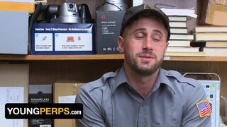 Two Horny Officers Devin Trez & Wesley Woods Get Wild In The Backroom Of A Store - YoungPerps
