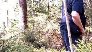 Grandpa in the forest