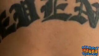 Straight thug jerking off until a very happy ending