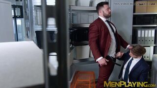 Work is a lovely setting for men in fancy clothing to fuck