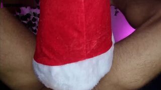 First Pegging with my strap on dildo for a good Christmas, Chupareina is happiest !