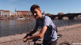 CZECH HUNTER 474 - Amateur Hunk Riding His Bike Takes A Break To Fuck In The Park