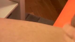 Cigarette loving homosexual solo masturbating passionately