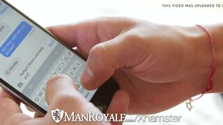 Man Sexting blinde folded fuck with Zander Cole