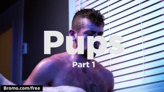 Hairy muscular guy takes a big hard cock in the ass - Bro