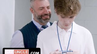 Gay Porn Parody - Severance - Sexerance Part 2 - Cute Twink Takes First Dick (Free Full SFW)