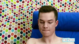 Skinny Big Dicked Brunette Ethan O Masturbates And Cums!