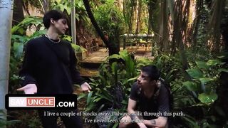 Park Pervert Dylan Secondo Seduces a Stranger with a Blowjob and Gets His Ass Stuffed