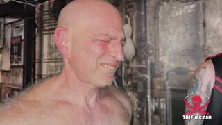 An infamous slut hole overflowing in a sexclub basement