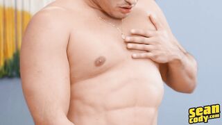 Hot Video - Dark-Haired Hunk Alex Shows Off His Muscular Body, Then Strokes His Hard Cock For You