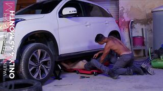 SNEAK PEEK :: Twink - Hardcore Bareback Service- Hot scene with two hot mechanics