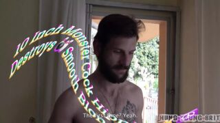 10 INCH MONSTER COCK HIPPIE RAVAGES SMOOTH BLONDE BTM