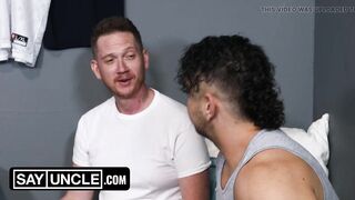 Tanner's Gigantic Dick Gets Tasted by Stepdad Brody