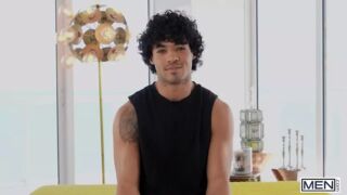 MEN - Blue-Eyed Newcomer Lucas Ellis Gets Fucked Deeply By Bearded Top Derek Reed