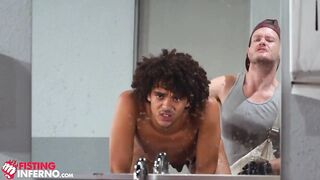 Hairy Janitor Fists Rude Professional