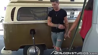 Dakota Payne Sucks Random Dicks In Public Bathroom