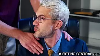 After Hours Office Fisting With The Boss