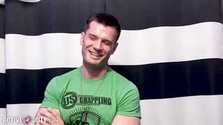 Newbie James Showing Off His Hot Bod And Jerking His Big Cock