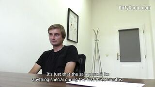 DIRTY SCOUT 150 - Tall Tattooed Twink Hops On A Big Dick For Cash