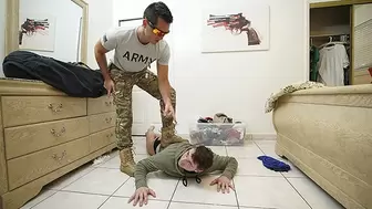 Dominative Army Stud Ryan Pitt Deepthroats His Tied Up Step Brother Michael Boston - BrotherCrush