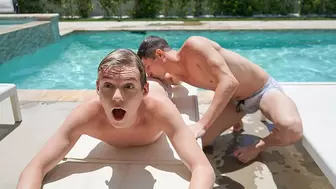 BrotherCrush - Horny Stepbrothers Dip Their Sultry Bodies In The Pool To Cool Off On Hot Summer Day
