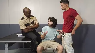 Hairy Young Stud Gets His Tight Asshole Filled With Cream Twice In The Backroom