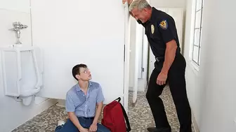 Horny Security Guard Makes Bullied Boy Suck His Cock In Exchange For Protection