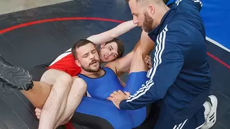 Handsome Stud Eric Fuller Gets Dominated & Fucked By Wrestling Buddy And Perv Coach - Varsity Grip