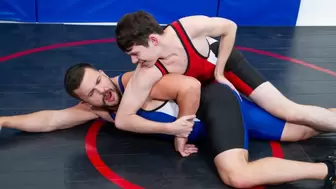 Cocky Boy Dakota Lovell Dominates Hairy Buddy Eric Fuller During Wrestling Practise - Varsity Grip