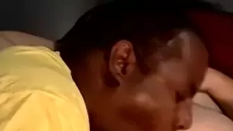 Black dick sucker enjoying himself until big facial