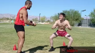 Black Coach Gets A Little Touchy W/ His Football Player, Gives Him The BBC