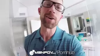 Typical day turns into POV shower fuck