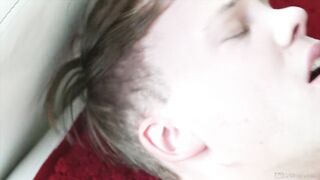 FIRST BBC! Amateur White Twink Gets Man Pussy Destroyed By Big Black Cock