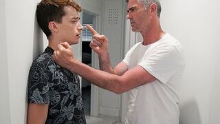 Hot Strict Step Dad Punishes and Pleasures Twink Step Son