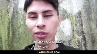 Latin; - Young cock sucker fucked raw outside