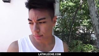 Latin; - Bubble butt latin jock gets paid to suck cock