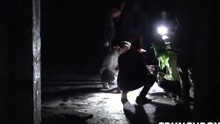 Amazing porn fuck bareback in the night in HALLOWEEN during